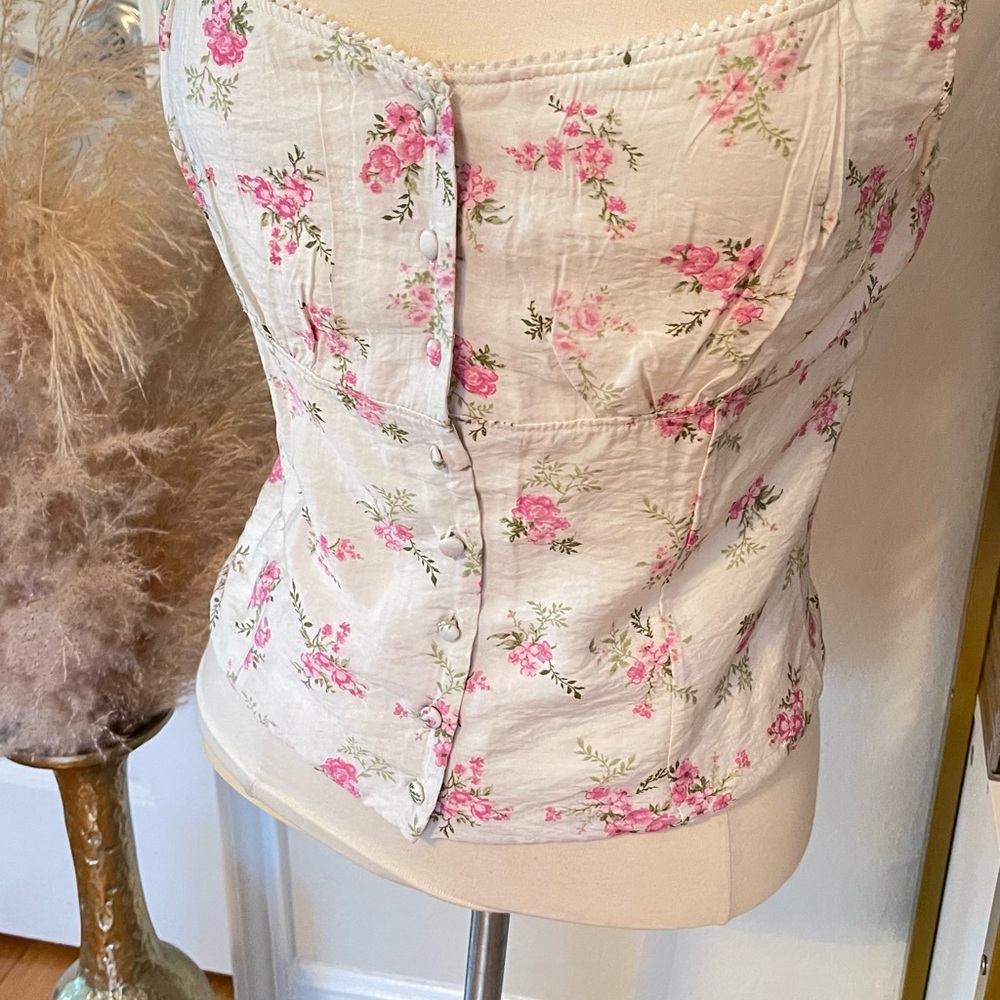 Floral Button-Up Women's Blouse